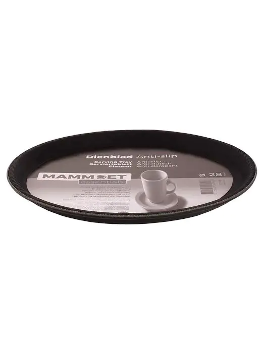 Dienblad - Ø28 CM - Zwart - Mammoet - Easy - 531195 W531195 €4.24 Bier dienbladen