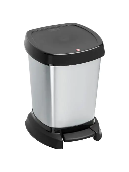 Pedaalemmer - 4 Stuks - 6 Liter - Zwart / RVS - Rotho - Paso - 524617 W524617 €75.32 Afvalbakken