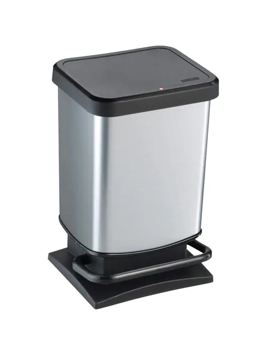 Pedaalemmer - 20 Liter - Zwart / RVS - Rotho - Paso - 522862 W522862 €28.48 Afvalbakken