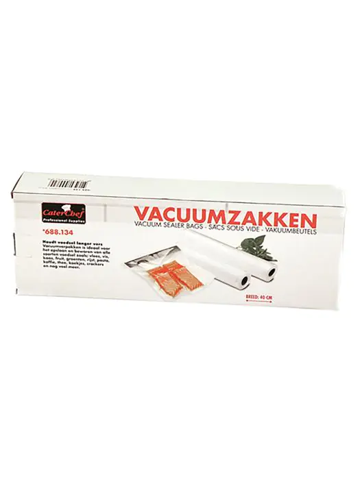 Vacuümzakken - 40 CM - 1 KG - 600 CM - Polyetheen - Transparant - Caterchef - 688134 688134 €16.45 Vacuum zakken
