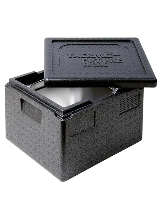 Thermobox - 1/2 GN - 23 Liter - H 32 x 39 x 33 CM - Polypropyleen - Zwart - Thermo Future Box - 235104 E235104 €51.00 Thermobox