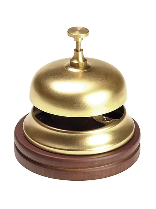 Bel (Balie/Receptie) - H 11 CM - 0.41 KG - Ø11 CM - Messing - 105001 105001 €49.50 Receptiebellen