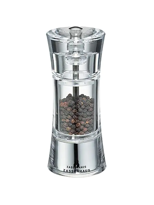 Pepermolen - H 14 CM - 0.22 KG - Ø5.8 CM - Acryl - Transparant - Zassenhaus - 892160 892160 €21.50 Peper & zout