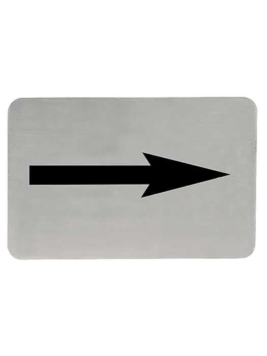 Infobord - H 6 x 11 CM - 0.05 KG - RVS - 705203 705203 €1.70 Tekstplaatjes