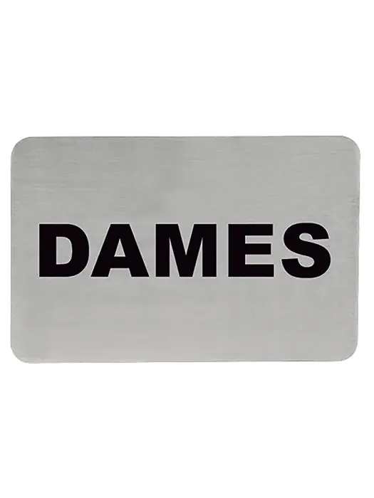 Infobord - H 6 x 11 CM - 0.05 KG - RVS - 705210 705210 €1.70 Tekstplaatjes