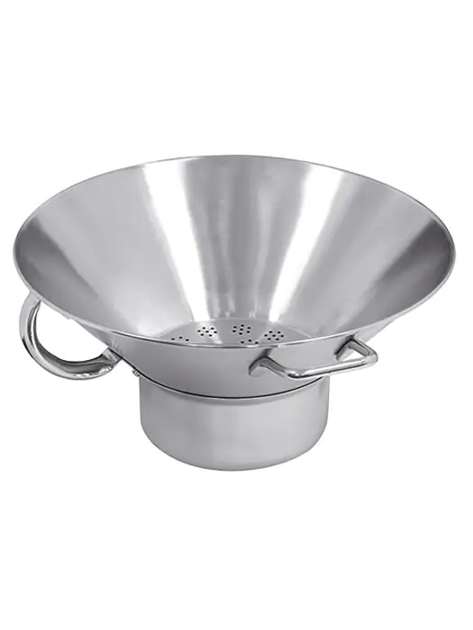 Frites-Lekbak - H 14 CM - 1.55 KG - Ø41 CM - RVS - 705300 705300 €34.00 Frituur accessoires