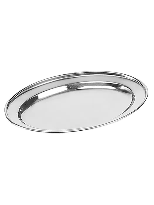 Serveerplateau - 25 x 18 CM - 0.19 KG - RVS 18/10 - 861225 861225 €3.50 Serveerplateau