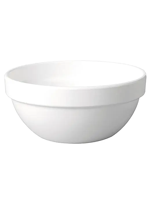 Serveerschaal - H 9.2 CM - 0.36 KG - Ø20 CM - Melamine - Wit - 1.8 Liter - 060013 060013 €10.40 Schaaltjes en potjes