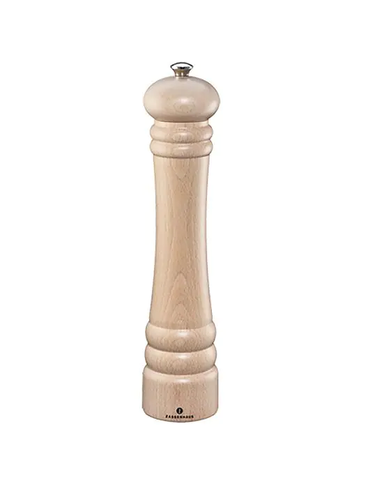 Pepermolen - H 30 CM - 0.309 KG - Ø6.6 CM - Beukenhout - Blank - Zassenhaus - 892104 892104 €41.00 Peper & zout