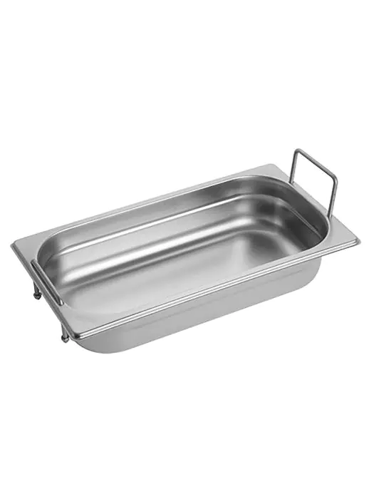 Gastronormbak - 1/3 GN - 2.4 Liter - H 6.5 x 32.5 x 17.6 CM - RVS - Caterchef - 953454 953454 €16.95 GN bakken handgrepen