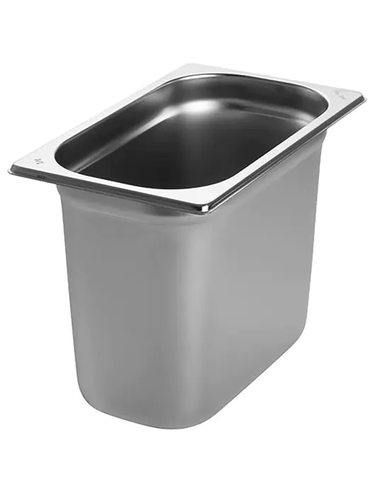 Gastronormbak - 1/4 GN - 4.8 Liter - H 20 x 26.5 x 16.2 CM - RVS - Caterchef - 953141 953141 €13.39 Gastronorm bakken