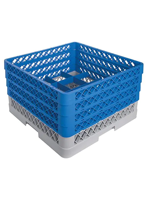 Bestekbekerkorf - H 26 x 50 x 50 CM - 0.01 KG - Polypropyleen - Bestekbekerkorf - CaterRacks - CR1604 CR1604 €36.55 Algemene afwaskorven