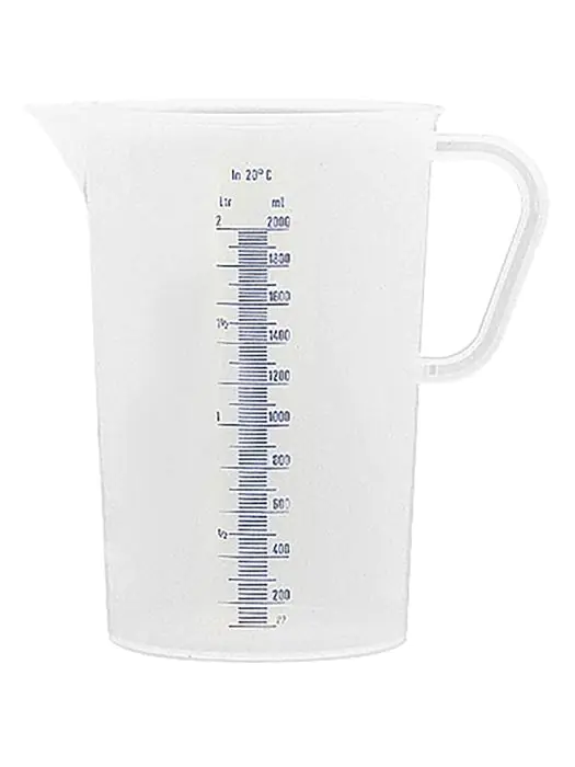 Maatbeker - H 20.5 CM - 0.19 KG - Ø15 CM - Polypropyleen - Transparant - 2 Liter - 027003 E027003 €6.95 Maatbekers