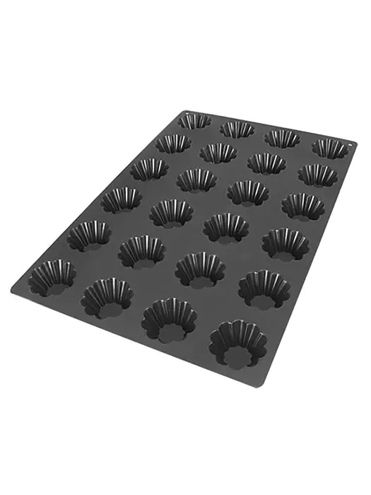 Bakmat Briochette - 0.7 KG - Silicoon - Zwart - 0.084 Liter - -60°C / +230°C - Silikomart - 070601 E070601 €62.00 Bakmatten