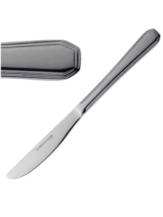 Tafelmessen - 12 stuks - 21.5 CM - RVS - Olympia - D060 D060 €26.73 Tafelmessen