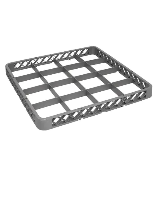 Opzetrand vaatwaskorf - 16 compatimenten - H 4.5 x 50 x 50 CM - Vogue - F616 F616 €16.29 Opzetranden voor afwaskorven