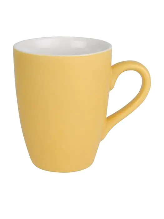 Mok - 32 CL - 6 stuks - Geel - Ø 8.2 x H 11 x 11.5 CM - Porselein - Olympia - CS040 CS040 €28.44 Kopjes & mokken