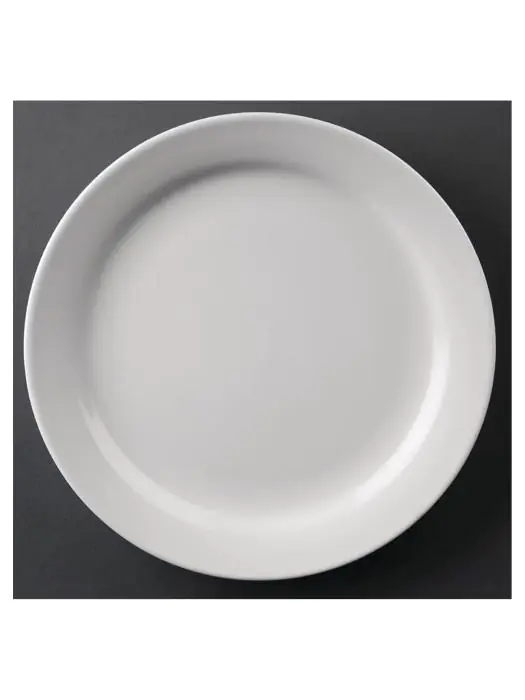 Bord - 12 stuks - Ø 16.5 x H 2 CM - Porselein - Olympia - CF360 CF360 €23.99 Borden
