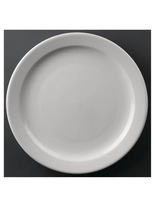 Bord - 12 stuks - Ø 25.4 x H 2.7 CM - Porselein - Olympia - CF364 CF364 €42.86 Borden
