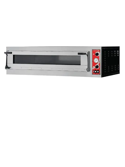 Pizzaoven - 1 kamer - H 41.3 x 130.5 x 60 CM - 6 kW - 400 V - Gastro M - GR213 GR213 €1,299.00 Elektrische pizzaovens