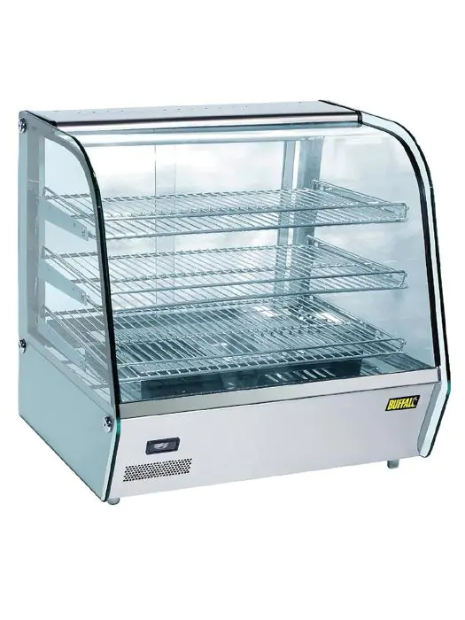 Warmhoudvitrine - 120 Liter - H 67 x 68.7 x 56.8 CM - 230 V - Buffalo - CD231 CD231 €606.44 Warmhoudvitrine