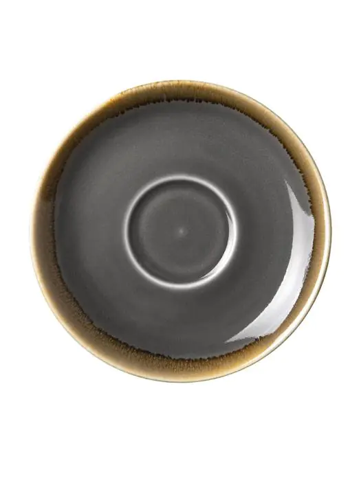 Schotel cappuchinokop - 6 stuks - Grijs - Ø 14 x H 2 CM - Porselein - Olympia - HC391 HC391 €22.39 Kopjes & mokken