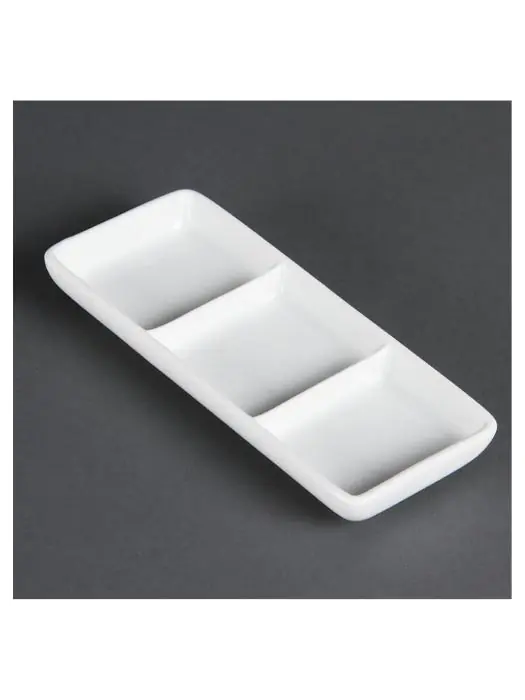 Verdeelschaaljes - 12 stuks - H 6 x 15 x 6 CM - Porselein - Olympia - C336 C336 €44.73 Schaaltjes en potjes