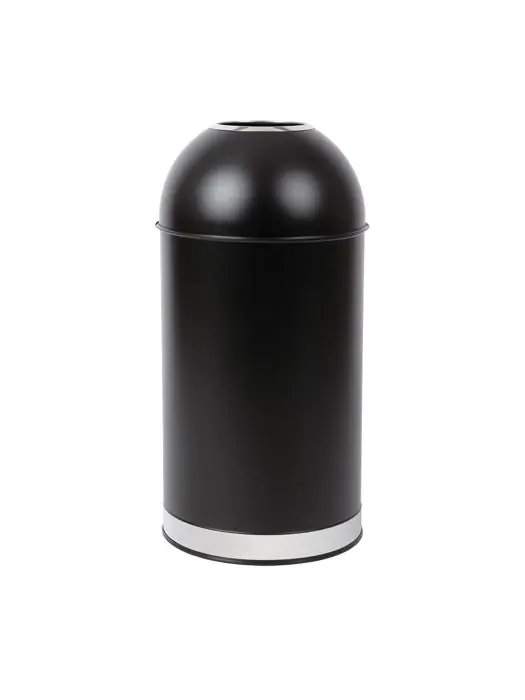 Afvalbak - 40 Liter - Zwart - Ø 36 x H 72 CM - RVS/Staal - Bolero - CW954 CW954 €72.74 Afvalbakken