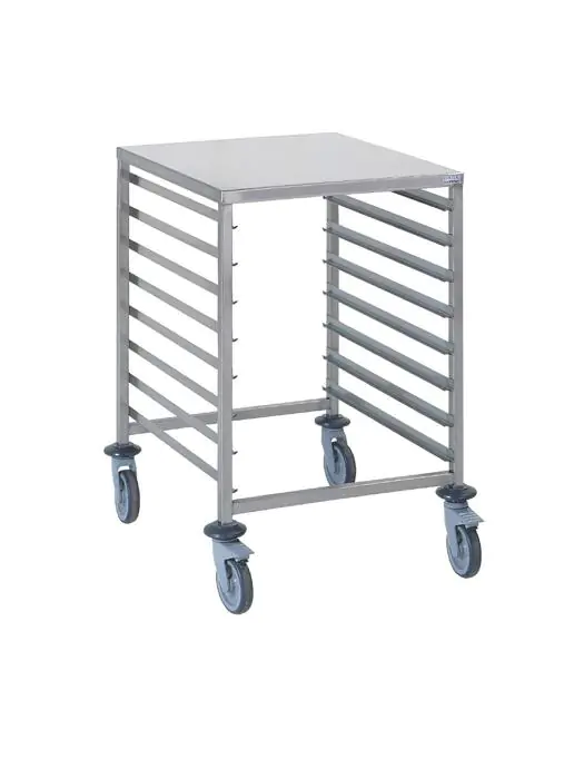 Regaalwagen - 8 x 2/1 GN - H 90 x 77.5 x 66 CM - RVS - Tournus - CG221 CG221 €404.10 Regaalwagens