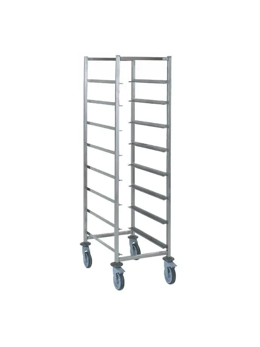 Korvenwagen - 8 etages - H 178.5 x 63 x 63 CM - RVS - Tournus - GL889 GL889 €445.14 Regaalwagens
