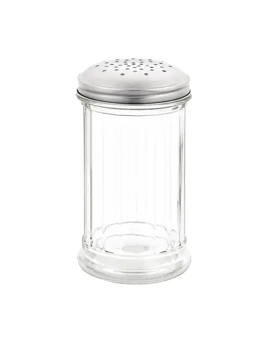Suikerstrooier - 0.34 Liter - Ø 7 x H 14 CM - Glas/RVS - Olympia - C235 C235 €2.19 Suikerstrooiers