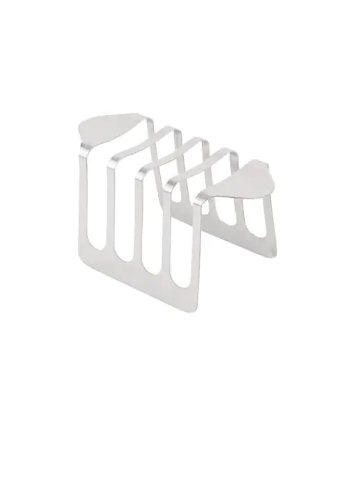 Toastrek - 4 sneden - H 6.5 x 12 x 8.5 CM - RVS - Olympia - DL239 DL239 €4.09 Tosti / broodrooster apparatuur