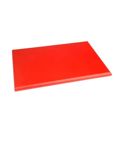 Snijplank - HDPE - Rood - H 2.5 x 45 x 30 CM - Hogedichtheidpolyethyleen - Hygiplas - J034 J034 €21.39 Houten snijplanken / presentatieplanken