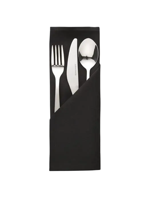 Servetten - 10 stuks - Zwart - 51 x 51 CM - Polyester - Mitre Essentials - HB561 HB561 €15.89 Tafelrokken