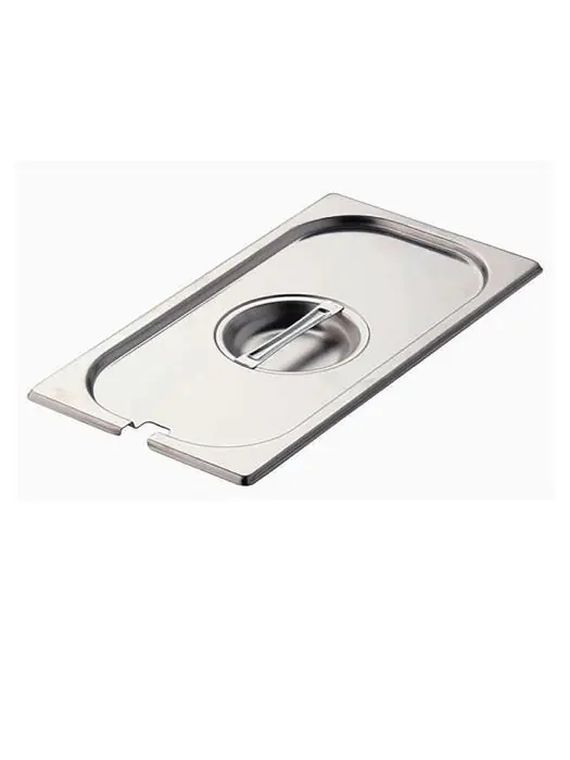 Deksel gastronormbak - Lepeluitsparing - 1/3 GN - 32.5 x 17.6 CM - RVS - Gastro M - DR495 DR495 €12.49 GN deksels rvs