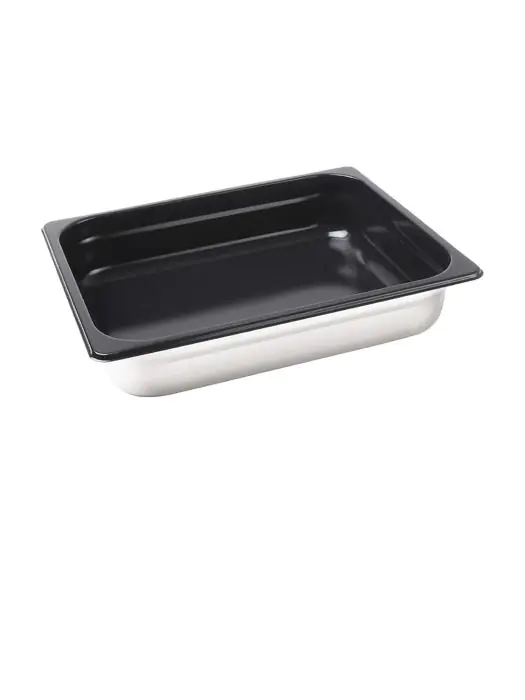 Gastronormbak - 1/2 GN - 4 Liter - H 26.5 x 32.5 x 6.5 CM - RVS - Vogue - CS756 CS756 €20.40 Gastronorm bakken