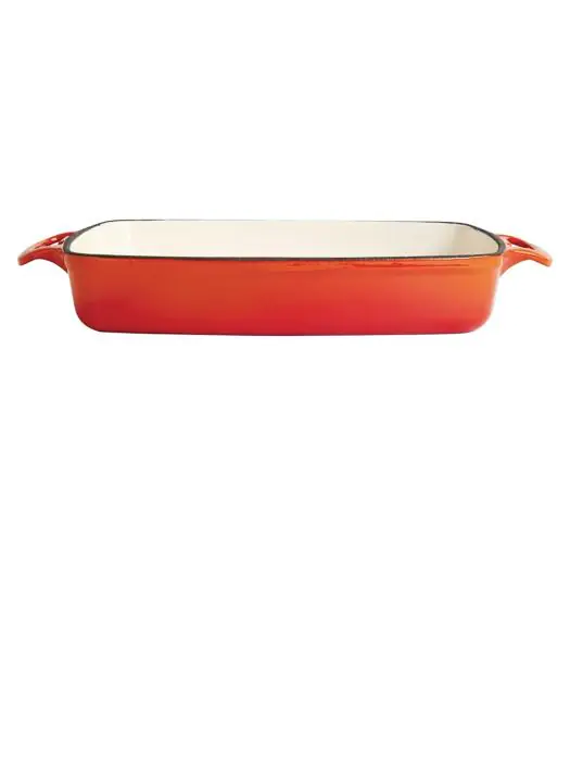 Ovenschaal - 2.8 Liter - Oranje - H 5.5 x 39 x 23.5 CM - Gietijzer - Vogue - GH322 GH322 €39.65 Ovenschalen