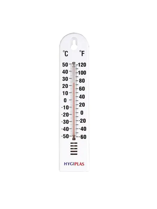 Muurthermometer - Analoog - H 27 x 6 x 1.5 CM - Kunststof - Hygiplas - J228 J228 €3.99 Thermometer
