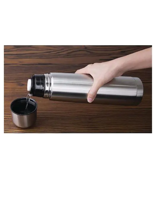Thermosfles - 1 Liter - Ø 8.4 x H 32 CM - RVS - Olympia - CN696 CN696 €8.99 Isoleerkan