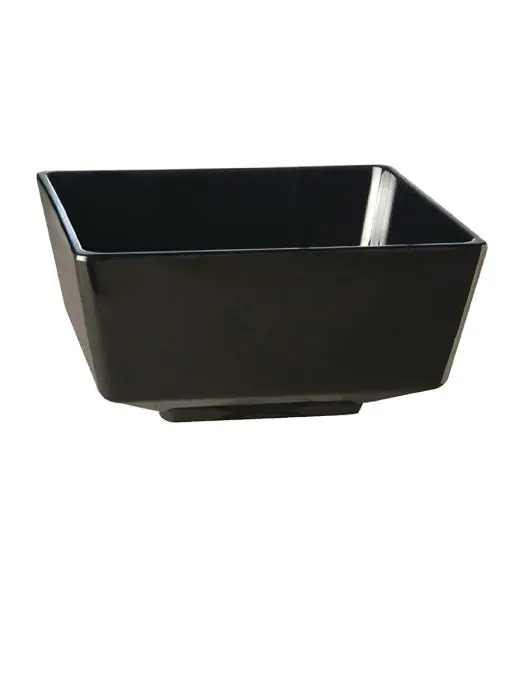 Kom - 1.5 Liter - Zwart - H 9.5 x 19 x 19 CM - Melamine - APS - GF097 GF097 €19.95 Kommen