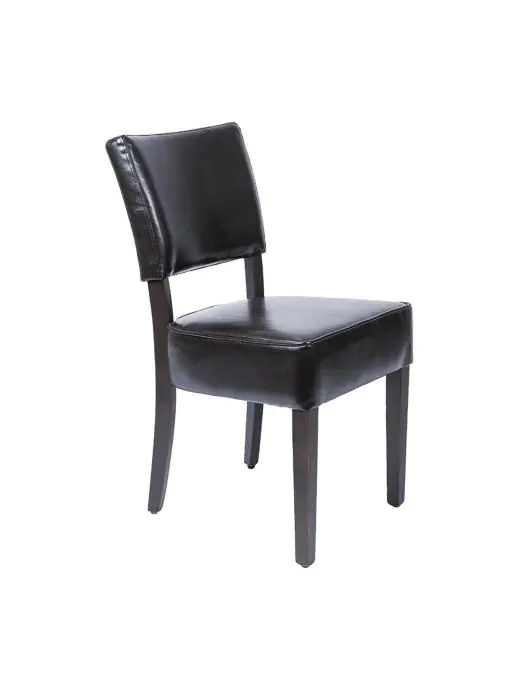 Horeca stoel - 2 stuks - Bruin - H 85.8 x 42.6 x 45 CM - Pu Leer/Berkenhout - Bolero - GF957 GF957 €328.99 Lederen stoelen