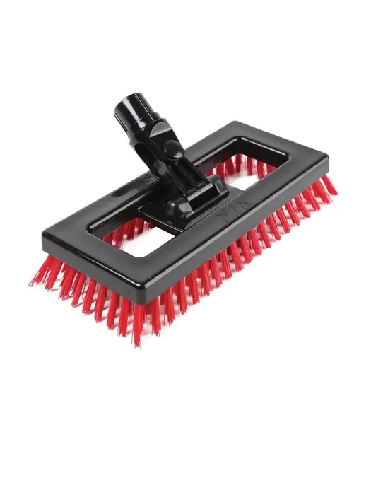 Dekschrobber - Rood - 23.5 x 23.5 CM - Scot Young - DL939 DL939 €17.29 Schoonmaak borstel