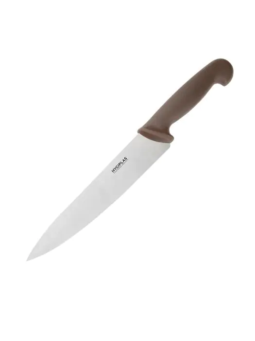 Koksmes - Bruin - H 4.8 x 3.5 x 34.5 CM - RVS - Hygiplas - C842 C842 €6.99 Keukenmessen