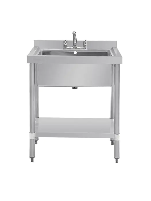 Spoeltafel - Extra diep - H 90 x 75 x 60 CM - RVS - Vogue - GJ537 GJ537 €392.60 RVS wasbakken / spoelbakken