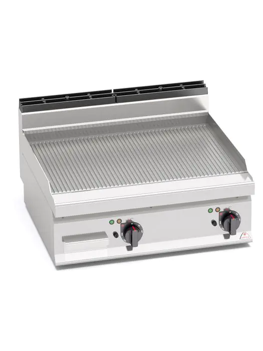 Bakplaat - 80 CM - Geribbeld - Elektrisch - Tafelmodel - Berto's - E7FR8B-2 E7FR8B-2 €1,999.00 Berto's 700 line