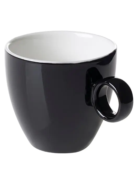 Kop - 17 CL - 6 Stuks - Zwart - Maastricht Porselein - Bart Colour Cafe - 531383 W531383 €41.10 Bekers en kopjes