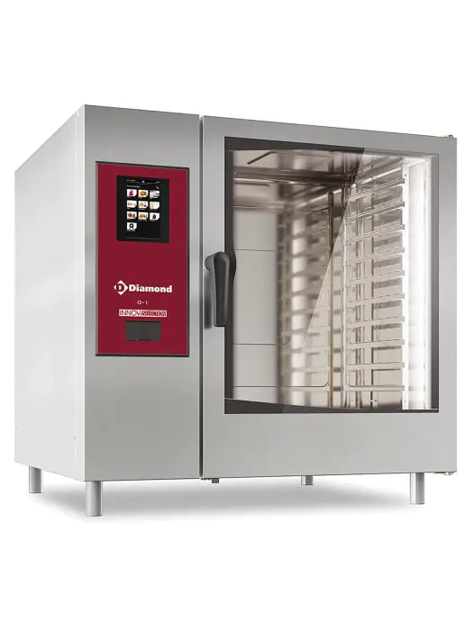 Combisteamer met boiler - Stoom en Convectie - Elektrisch - 10 x 2/1 GN - Zelf reiniging - Diamond - SBET/XC-12 SBET/XC-12 €16,368.75 Combisteamers