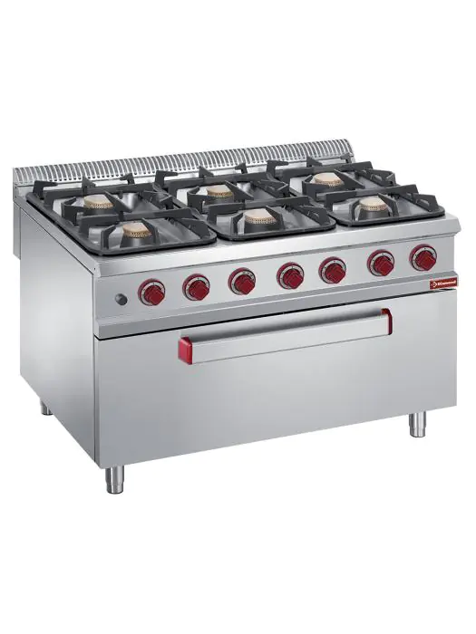 Gasfornuis - Gasoven - 6 Pitten - Diamond - G9/6BFM12 G9/6BFM12 €4,067.25 Diamond 900 line