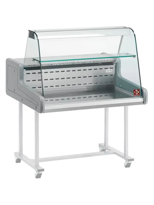 Koeltoonbank Super Plus - 100 CM - Gebogen ruit - 260W - 230V - Grijs - Diamond - SUP10-ZC/R2 SUP10-ZC/R2 €1,578.91 Koeltoonbanken