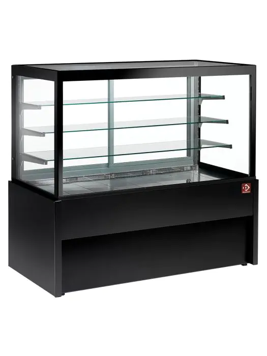Warmhoudtoonbank Capri Line - 100 CM - Rechte ruit - 4 Niveaus - 1320W - 230V - Zwart - Diamond - CB10HT-B9-P CB10HT-B9-P €2,613.55 Warmhoudvitrine